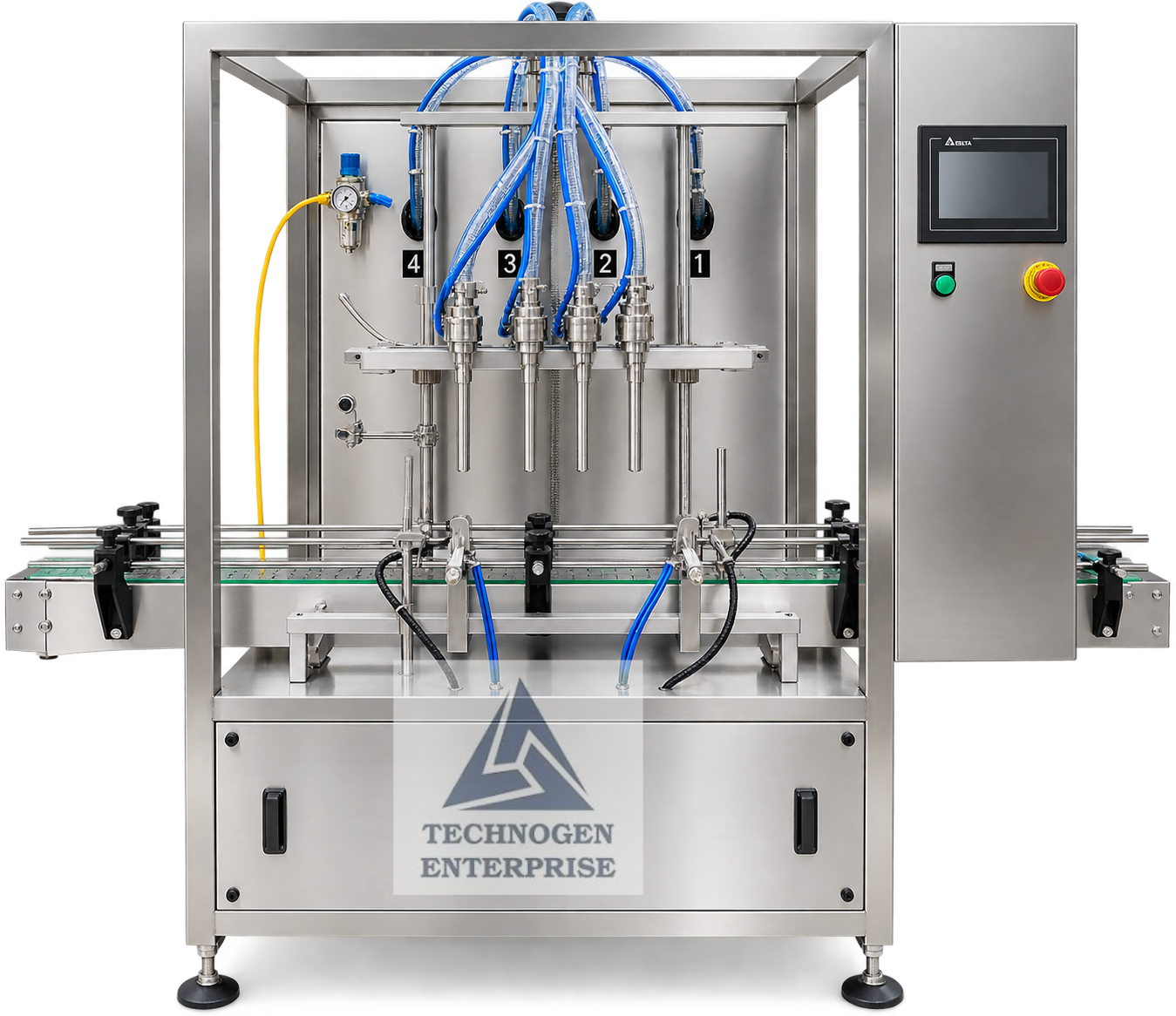 Filling Machines | Technogen Enterprise Servo gear pump filling machine by Technogen Enterprise